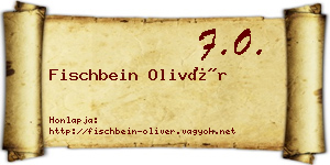 Fischbein Olivér névjegykártya